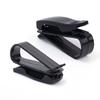 1-4pcs Car Glasses Holder Built-in Sponge Stand Sunglasses Clip Card Ticket Fastener 180°Double Buckle Auto Interior Accessories