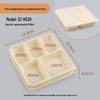 ZISIZ Biodegradable Disposable Paper Lunch Box