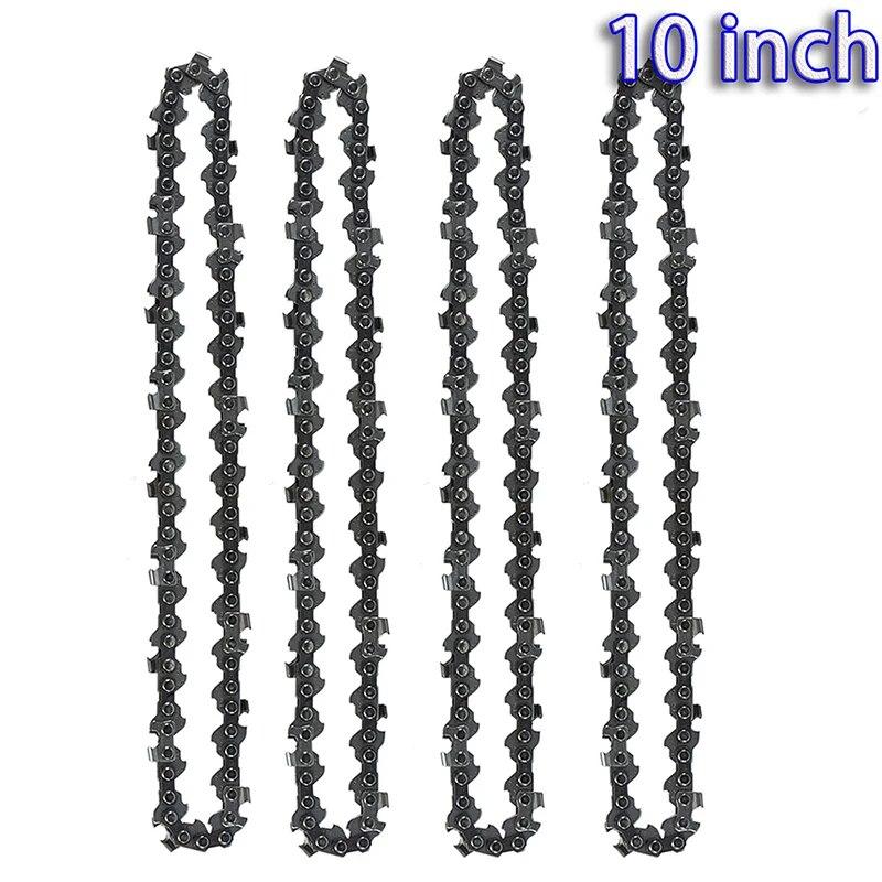 1/2/3/4 PCS 10Inch Saw Chainsaw Chain Semi Chisel Electric Chainsaw Spare Parts Garden Wood Branch Cutting Tool
