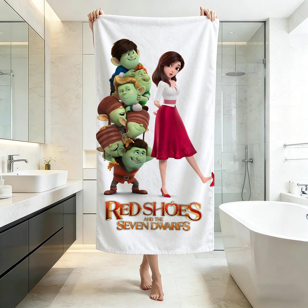 Fairy-Red Shoes and the Seven DwarfsS Towel Five-Star Hotel Quality Eco-Friendly Ultra Soft Thick Towels & Beach Towels
