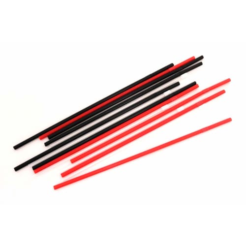 Shibase Kogyo 538 Straw Straws, Long, Flexible, for Juice Drinking, 6mm x 30cm, Pack of 500, Clear, Unwrapped, Made in Japan