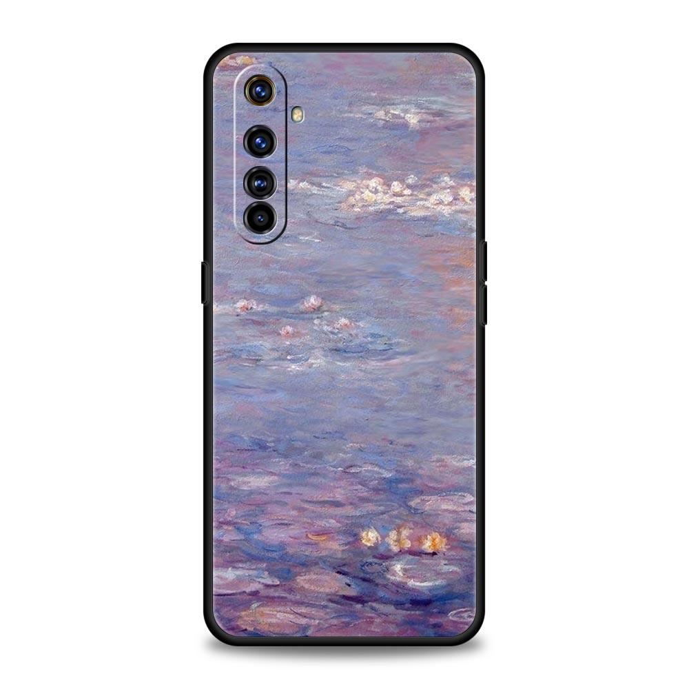 For Realme GT Neo 2 3 3T 5 Phone Case For Realme 12 11 5G 10 9 8 5G 7 6 GT5 GT3 GT2 Pro Plus C21 C11 C25 Cover Claude Monet Art