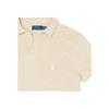 Polo Ralph Lauren Solid Logo Embroidered Towel Fabric Short Sleeve Polo Shirt Men Tops Beige 710937319-002