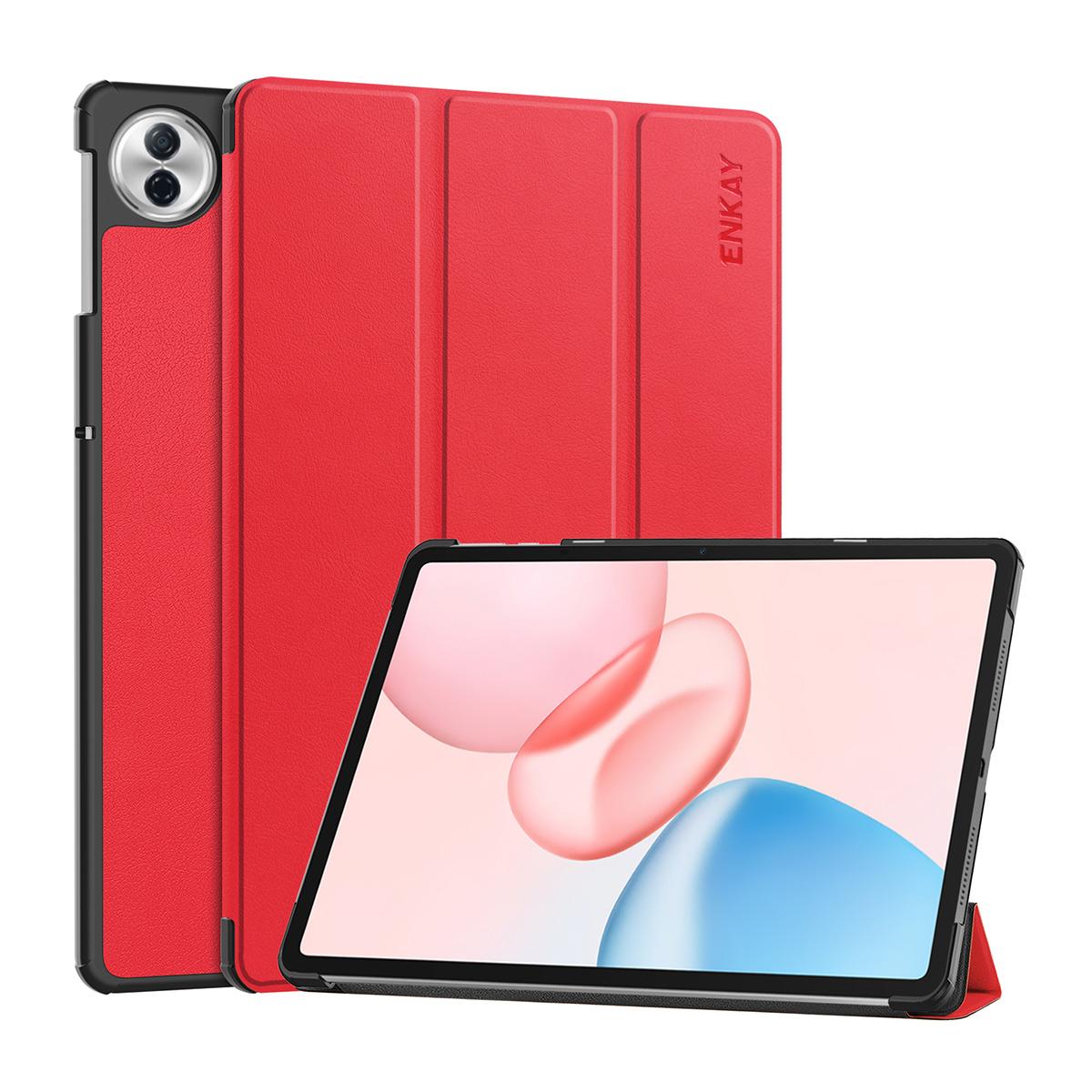 

For Honor Pad 10 Trifold Stand Cover ENKAY HAT PRINCE PU Leather+PC Tablet Case with Auto Wake/Sleep E