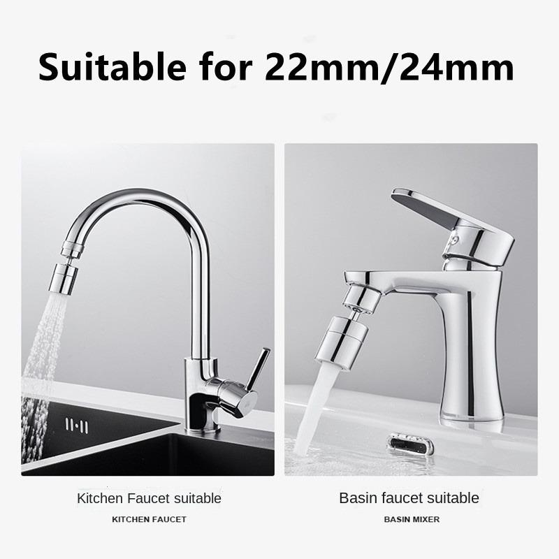 Rotatable Tap Aerator 720 Degree Universal Splash Filter Saving Faucet Sprayer Head Bathroom Filter Bubbler