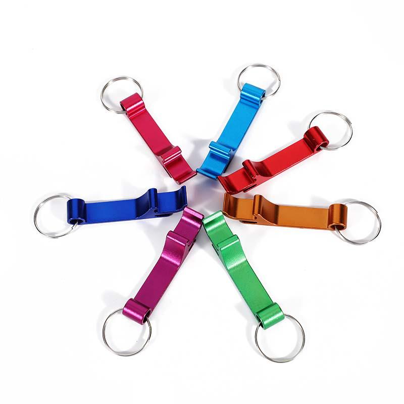 Graverad Multifunktionell Ölflasköppnare Nyckelring med Logotyp - Idealisk för Reklam och Gåvor