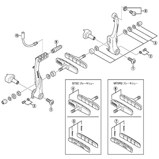 Shimano Repair Parts Left Lever Body Unit Y8WM98020 BL-M9000
