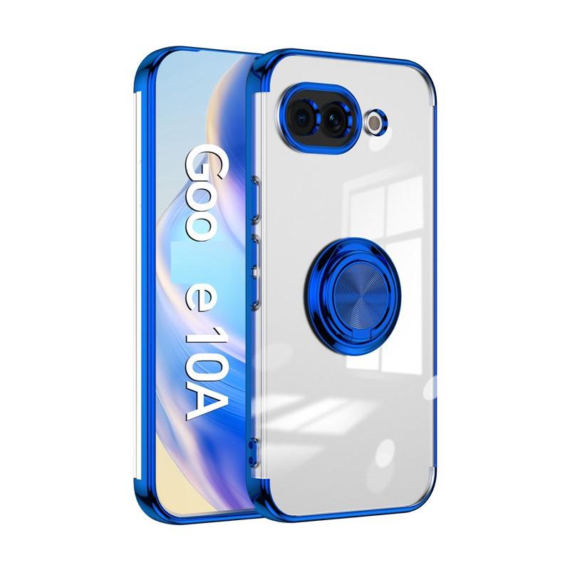 Coque Magnétique Transparente Résistante aux Rayures pour Google Pixel 9A avec Support Anneau pour Doigt