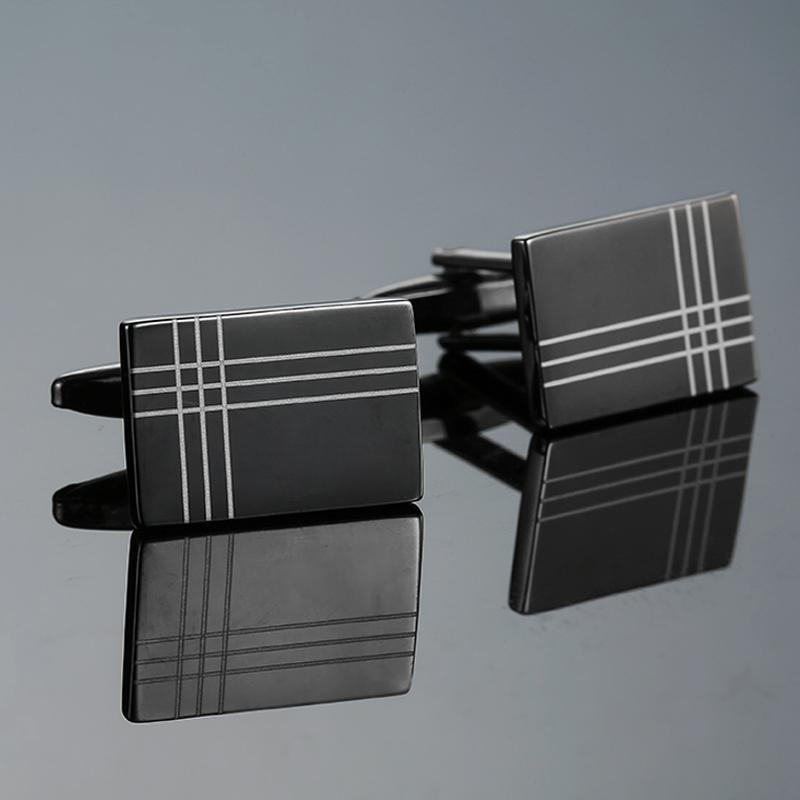 Classic Men's French Shirt Cufflinks High Quality Round Laser Metal Cuffs Buttons Business Suit Accessories, Jewelry Wholesale