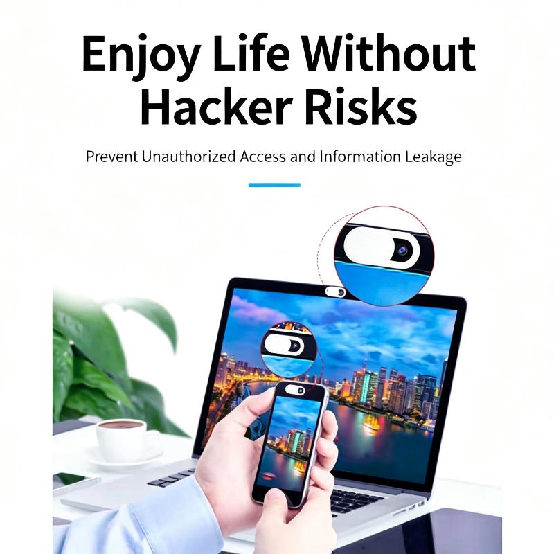 Reusable Webcam Privacy Cover No Residue Adhesive Slider Anti-Spy Camera Cover for Laptop Tablet Mobile Phone Business Travel