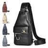 Sling Bag für Damen und Herren, Leder, Crossbody, Schultertasche, Brusttasche, Sling-Rucksack, Reisetasche