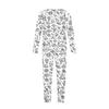 DIY Hand Painted Colorable-Parent-child Outfit - Print Round Neck Parent-child Long Sleeve Long Pants Home Clothes Suit Spring