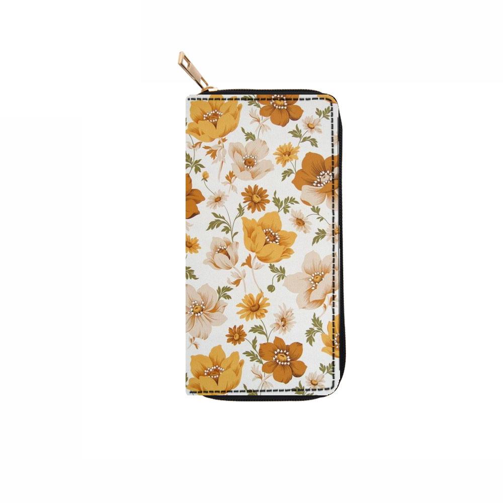 Women's Wallet Digital Long Zipper Wallet, Wallet Clutch