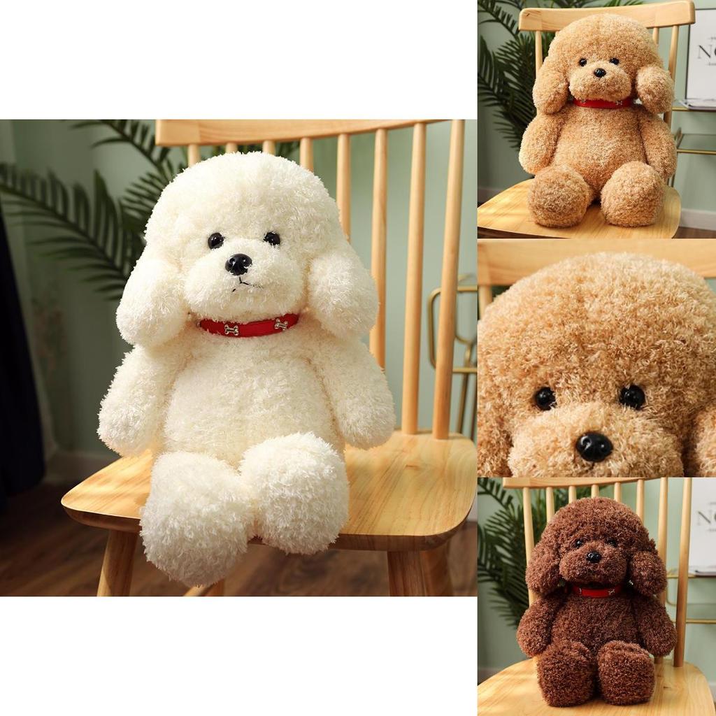 Adorabile Peluche Cane Teddy Cane Cucciolo Seduto Carino Per Bambine Morbido E Coccoloso