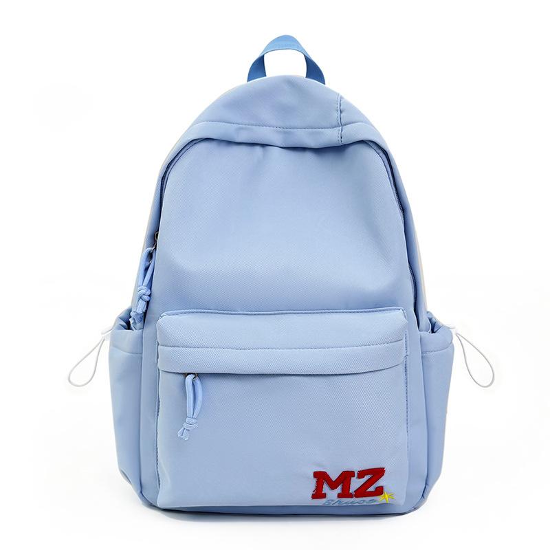 Schoolbag1011 New American retro letter embroidery high-value backpack women's casual versatile middle school student lightweight backpack