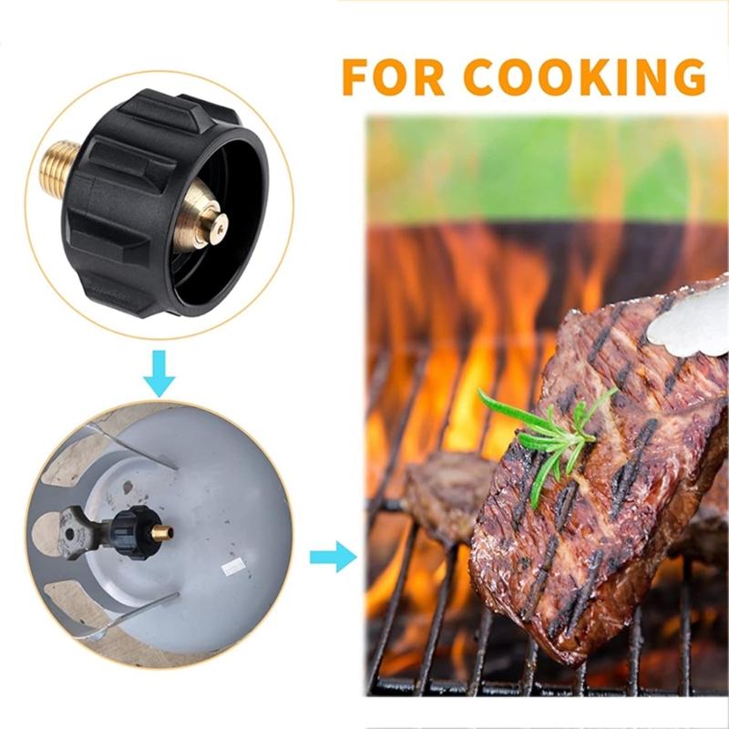 QCC1 Propane Refill Adapter Convenient Camping Accessory QCC1 Propane Adapter Cooking Supplies for Outdoor Activities