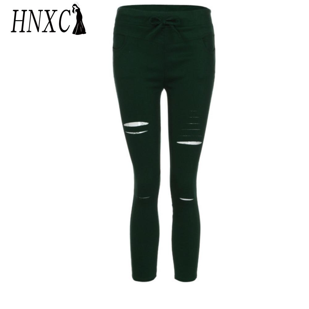 HNXC Women's Fashion Casual Solid Color Print Pants & Capris