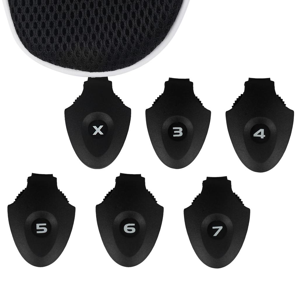 Andux Long Neck Golf Hybrid Club Headcovers with Interchangeable Numbered Tags, Set of 4 (CTMT-01) (White)