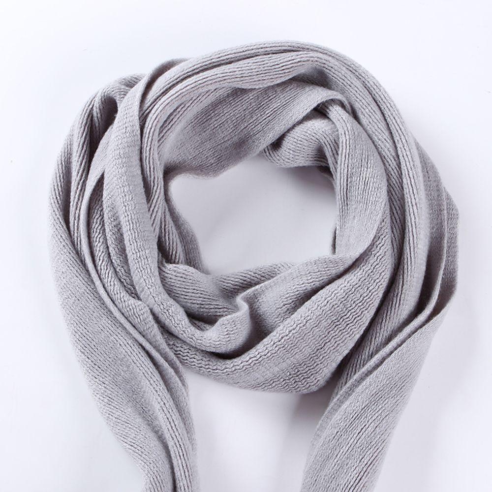Color Imitation Cashmere Thickened Women Winter Scarves Knitted Shawls Korean Long Shawls Wraps