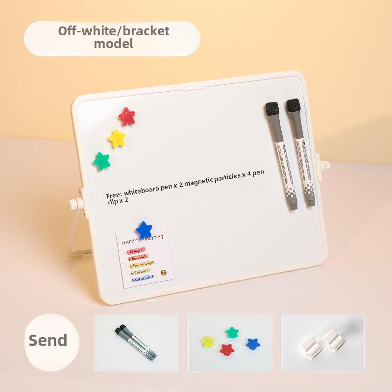Funik Dubbelsidig Magnetisk Raderbar Whiteboard för Barn - Skriv- och Ritbord för Skrivbord med Ställ