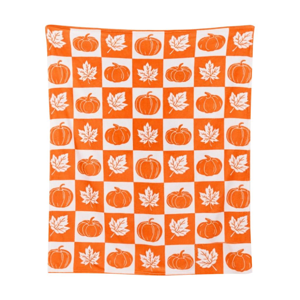Soft Throw Blanket for Fall Halloween Thanksgiving, Cozy Decorative Plush 70 Cm