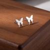 European & American Style Titanium Steel Star, Moon & Bowknot Stud Earrings for Women