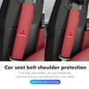 For Mitsubishi 1/2PCS Leather Car Seat Belt Protector Pad Shoulder Strap Cover Accessories Outlander Lancer Eclipse Mirage