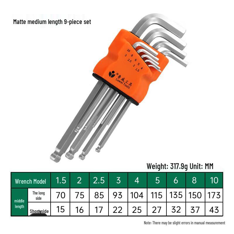 SMVP 9-Piece Ball End Folding Hex & Torx Key Set CN plug (adapter included)