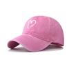 Shaped Pattern Heart Cotton Retro Big Heart Baseball Hat Adjustable Cap Adults