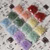 50pcs 8mm Glass Crack Imitation Jade Color Series Round Beads DIY Handmade Necklace Bracelet Loose Beads Jewelry Accessories