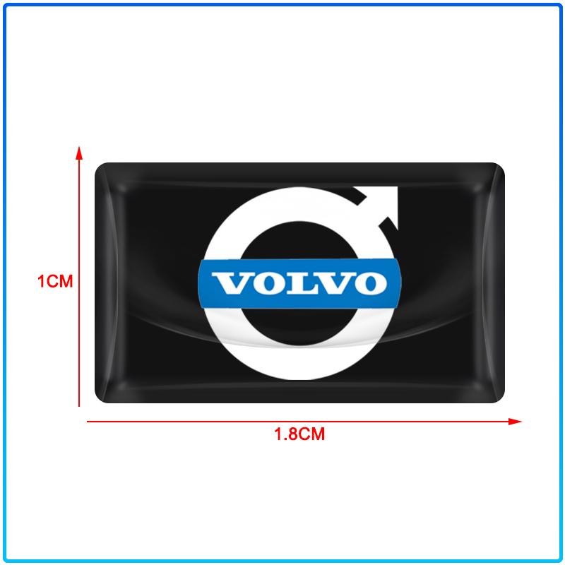 10pcs Auto Styling 3D Epoxy Resin Emblem Badge Sticker Decals For Volvo XC90 XC60 XC40 V40 V50 V60 S40 S50 S60 S70 S80 S90 240 C70 FN Vnl Truck