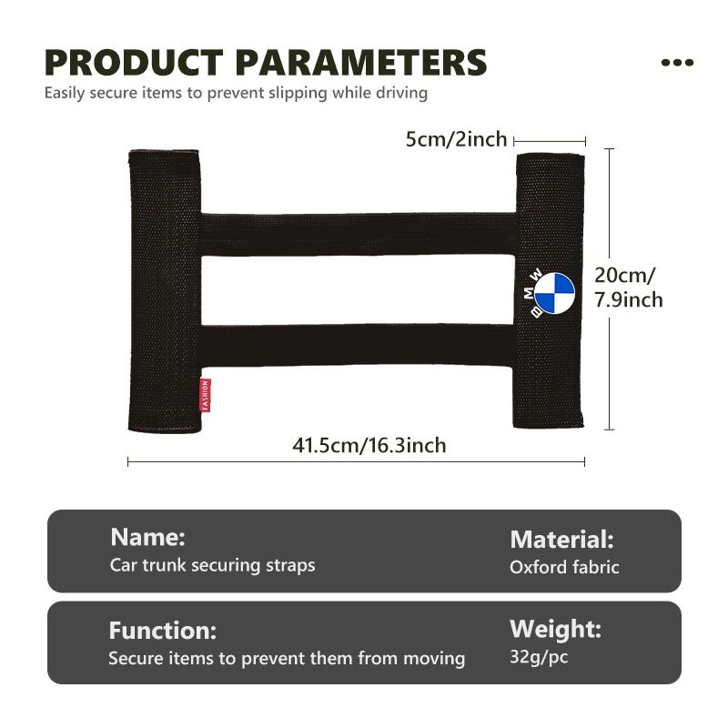 Car Trunk Elastic Extinguisher Debris Storage Fixing Belt Tapes For BMW M Performance E36 E46 E60 E90 E91 E92 E93 F30 F20