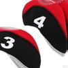 10pcs/pack Golf Club Head Cover Protective Headcover Visible Hole