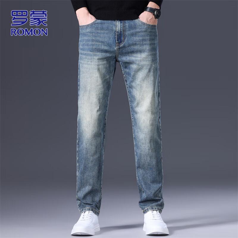

ROMON Мужские стрейчевые джинсы прямого кроя 32