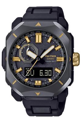 Casio PRO TREK PRW-6900ZE-1JR 50th Anniversary Funk-Solar Herrenuhr Schwarz & Gold