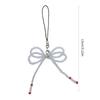 Fashion Glass Beaded Bowknot Phone Charm Straps Y2K Bag Decoration Lanyard Car Keys Hanging Pendants Purse Accessories