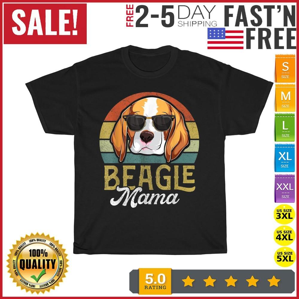 

Retro Beagle Mama Vintage T Shirt Men Fashion 2023 Women T Shirt Short Sleeve M