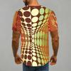 Women Short Sleeve Crew Neck T Shirt Black White Tropical Palm Leaf All Over Print Top