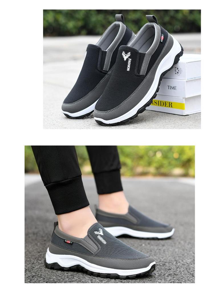 Men's Autumn 2025 Low-Top Slip-On Soft Sole Cloth Shoes