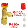 Air Conditioning Refrigerant Safety Valve R410A R22 1/4" 5/16" Refrigeration Charging Safety Liquid Adapter Hand Tool Parts