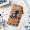 Space Expedition Long Wallet Fashion Portable PU Card Holder Stylish Daily Use Purse