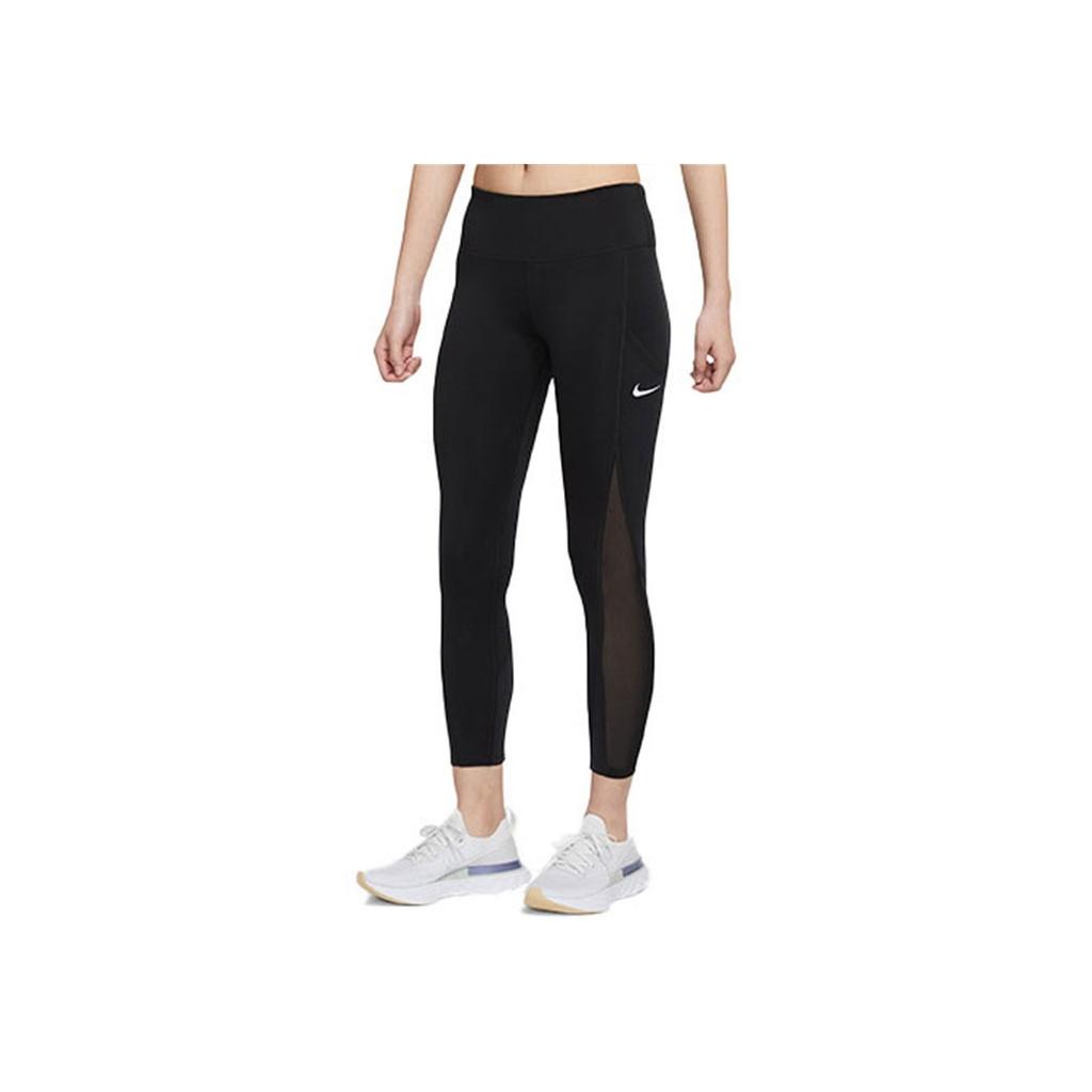 Nike Epic Luxe Cool 7/8 Mid-Rise Running Leggings Women Leggings Black CZ9619-010