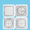 4x Multifunctional Geometric Ruler, Mathematics Drawing Tool, Math Functions Ruler for Architecture