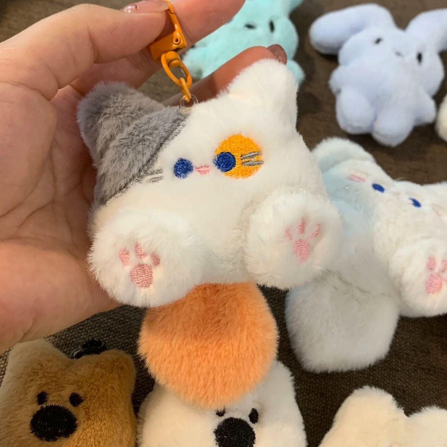 

Очаровательный плюшевый брелок с длинным хвостом: Мягкий брелок-подвеска для рюкзака в виде куклы мужа и жены и подарок