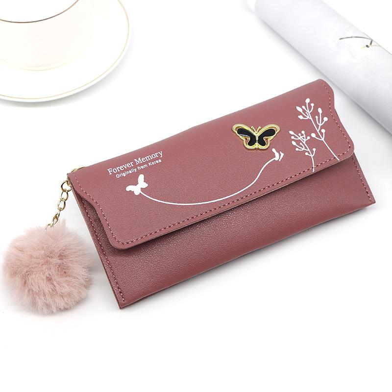 Yogodlns Mode Schmetterling Brieftasche Frauen PU Leder Kleine Kupplung Casual Dame Geldbörse Kartenhalter Weibliche Handtasche