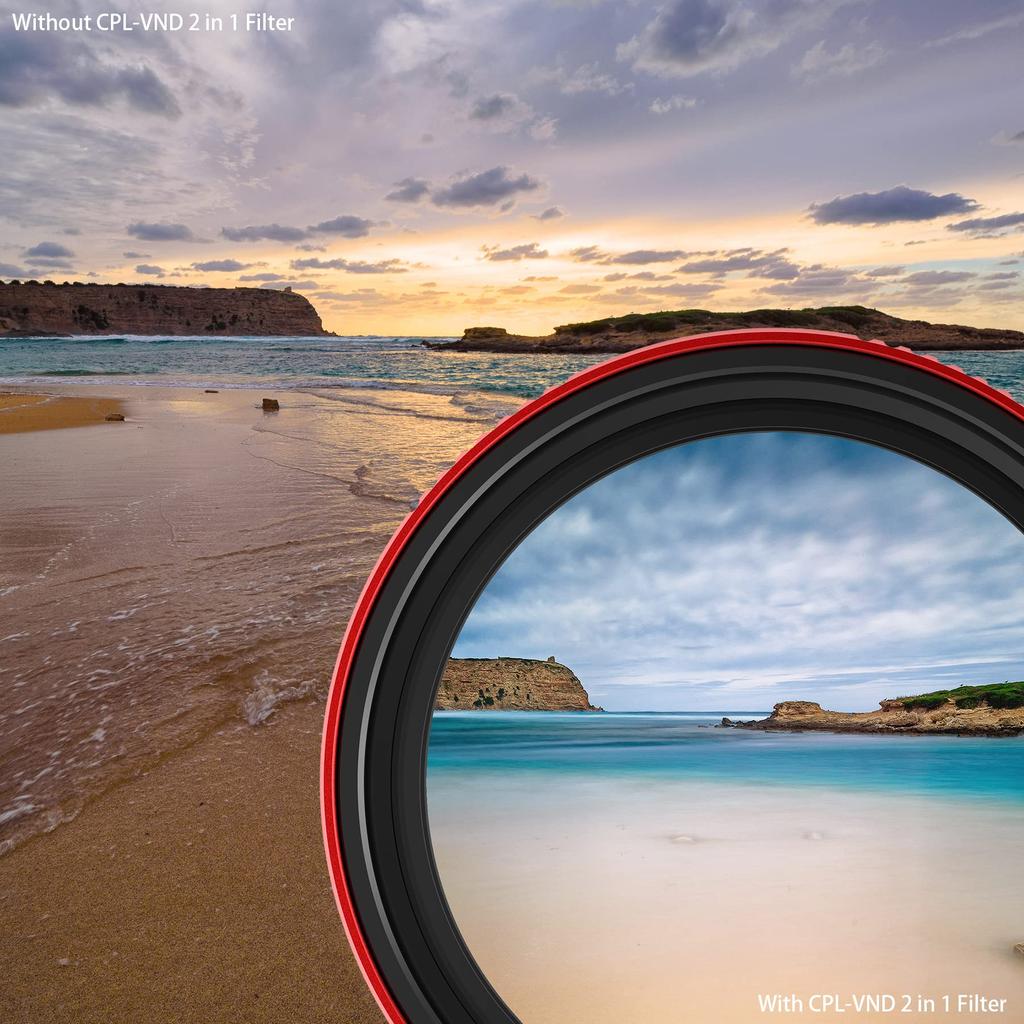 Haida CPL VND Filter 82mm PL Variable ND Neutral Density + - Filter, Filter, 3-7 Stops, ND8, ND16, ND32, ND64, ND128, Filter, Two-in-One