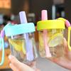 500ml Straw Cup With Leak-Proof Lid For Lady Cute Food Grade Heat Resistant Cup Tea Separation Filter Cups With Handle Water Cup