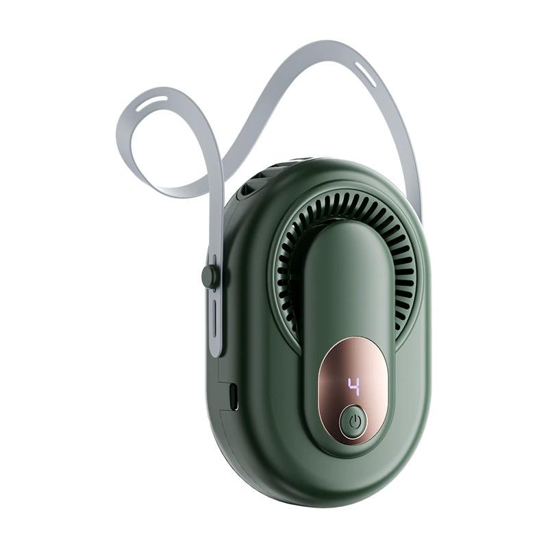 

Ventilador portátil de cintura con clip, mini ventilador recargable USB para cuello y escritorio