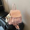 Bucket bag women's 2025 new niche design sense fashion backpack Korean version student schoolbag travel backpack