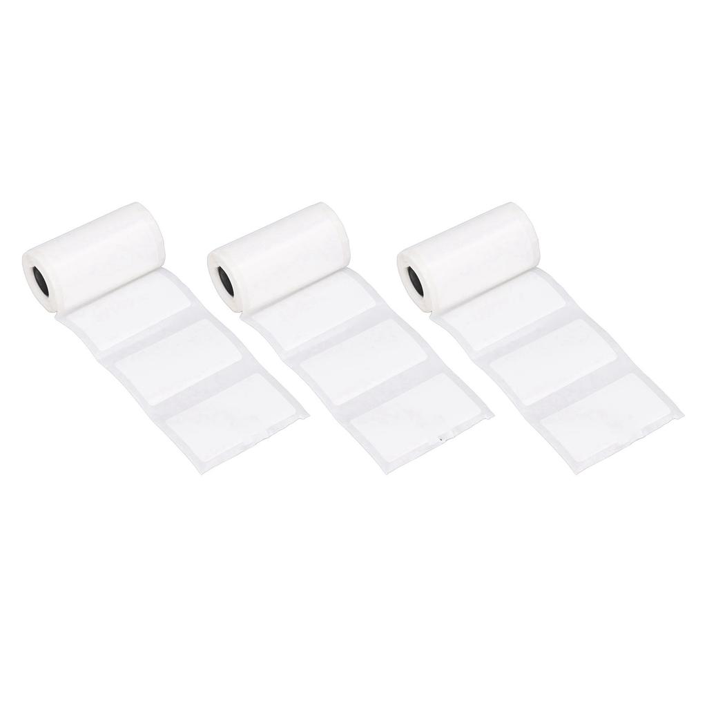 3 rolki samoprzylepnego papieru termicznego, wyraźny druk, łatwe odklejanie, biały termiczny papier paragonowy dla